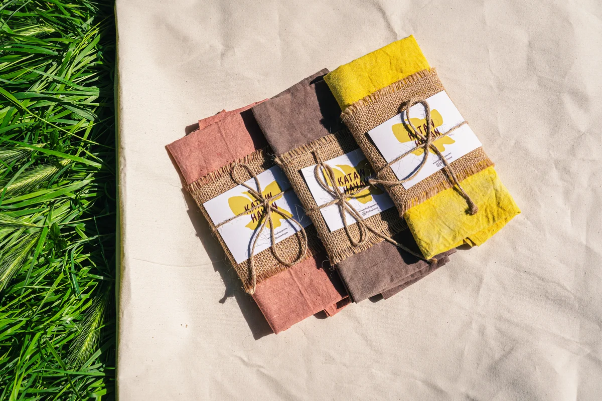 plant-dyed bandana